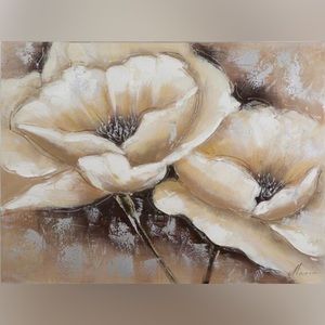 Yosemite Home Decor FCC4812-1 Full Bloom 1 Painted Wall Art